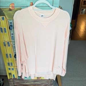 JoyLab Pale Pink Relaxed Crewneck Pullover